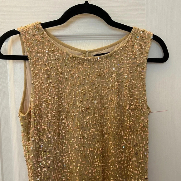 aidan mattox gold sequin dress - Picture 3 of 4